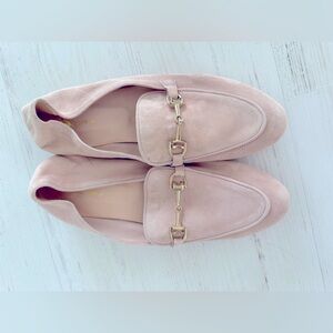 Browns Suede Blush Pink Loafers